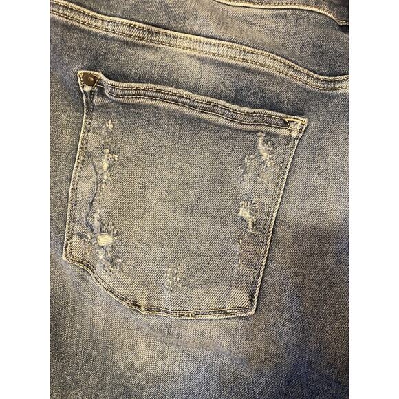 Judy Blue Straight Fit Stretch Womens Plus 20W Distressed Raw Hem Denim Jeans - Picture 9 of 16